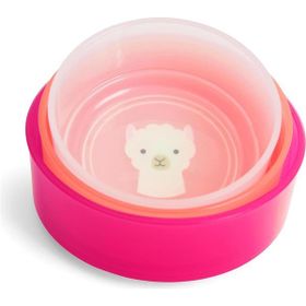 Skip Hop 9I238510 Zoo Smart Serve Non Slip Bowls- Lama Lens Kabı