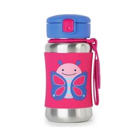 Skip Hop Zoo Kelebek Pipetli Paslanmaz Çelik Suluk