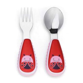Skip Hop Zoo Mealtime Uğur Böceği Bebek Beslenme Çatal Kaşık Seti