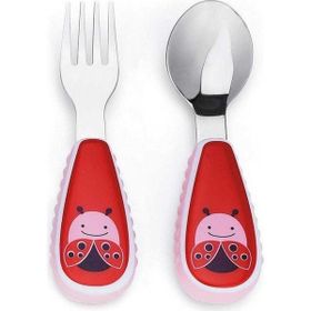 Skip Hop Zoo Mealtime Uğur Böceği Bebek Beslenme Çatal Kaşık Seti