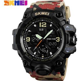 Skmei 1155B Kamuflaj Yeşil Erkek Kol Saati