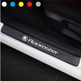 Skoda 4 Adet Karbon Kapı Eşiği Sticker