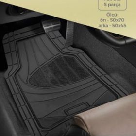Skoda Fabia 2007-2014 Havuzlu Kauçuk Paspas Takımı