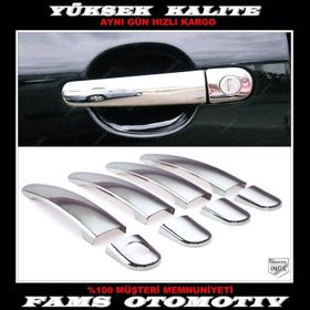 Skoda Fabia Mk1 1999 2008 Paslanmaz Çelik 4 Kapı Krom Kapı Kolu