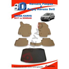 Skoda Karoq 2017 ve Sonrası Bej Paspas ve Bagaj Havuzu