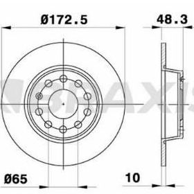 Skoda Octavia 2005/2009 288x25x68x46 Havalı Ön Fren Diski