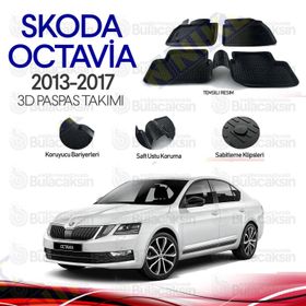 Skoda Octavia 2013-2017 3D Havuzlu Paspas