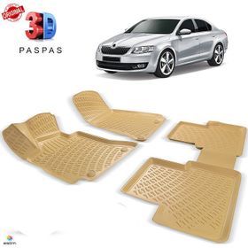 Skoda Octavia 2013 Sonrası Bej 3D Havuzlu Paspas