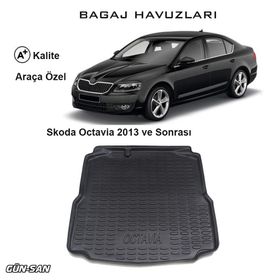Skoda Octavia 2013 Ve Sonrası 3d Bagaj Havuzu