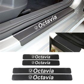 Skoda Octavia 4 Adet Karbon Kapı Eşiği Sticker