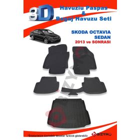 Skoda Octavia Sedan 2013 Sonrası Bagaj Havuzu