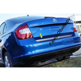 Skoda Rapid 2012 Üzeri Krom Bagaj Alt Çıtası