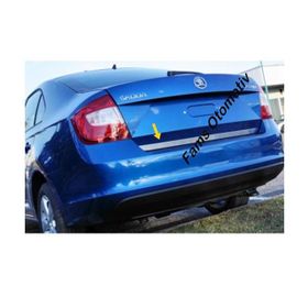 Skoda Rapid 2012 Üzeri Krom Bagaj Alt Çıtası