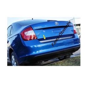 Skoda Rapid 2012 Üzeri Krom Bagaj Alt Çıtası