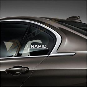 Skoda Rapid Siyah Ritim Oto Sticker