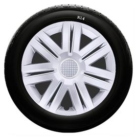 Skoda SKS-SJS 203 14 İnç 4 Adet Kırılmaz Jant Kapağı