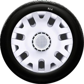 Skoda SKS-SJS 204 14 İnç 4 Adet Kırılmaz Jant Kapağı