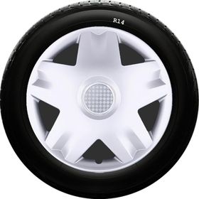 Skoda SKS-SJS 213 14 İnç 4 Adet Kırılmaz Jant Kapağı