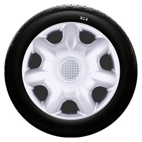 Skoda SKS-SJS 218 14 İnç 4 Adet Kırılmaz Jant Kapağı