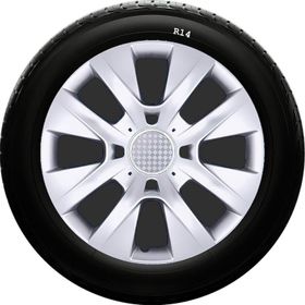 Skoda SKS-SJS 225 14 İnç 4 Adet Kırılmaz Jant Kapağı