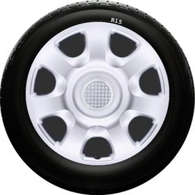 Skoda SKS-SJS 336 15 İnç 4 Adet Kırılmaz Jant Kapağı
