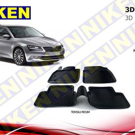 Skoda Super B 2015 3D Havuzlu Paspas