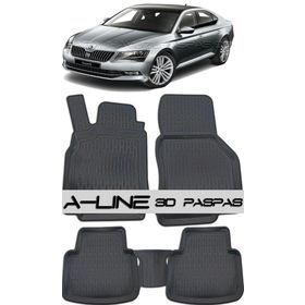 Skoda Super B 2015 Siyah Havuzlu Paspas