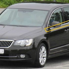Skoda Süper B6 2008-2014 Krom Cam Çıtası