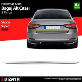 Skoda Superb 2015 Üzeri 7218030 Krom Bagaj Alt Çıtası