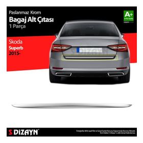 Skoda Superb 2015 Üzeri 7218030 Krom Bagaj Alt Çıtası