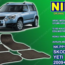 Skoda Yeti 2009 Sonrası Paspas