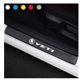 Skoda Yeti 4 Adet Karbon Kapı Eşiği Sticker