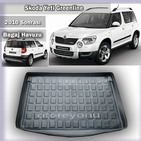 Skoda Yeti Greenline 2010 Sonrası Bagaj Havuzu