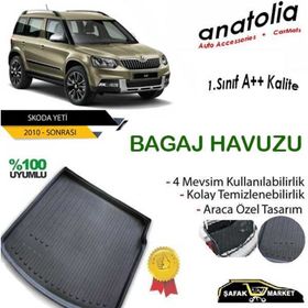 Skoda Yeti Greenline 2010 Sonrası Bagaj Havuzu