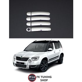 Skoda Yeti Paslanmaz Çelik 4 Kapı Krom Kapı Kolu