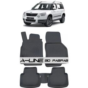 Skoda Yeti Siyah 3D Havuzlu Paspas
