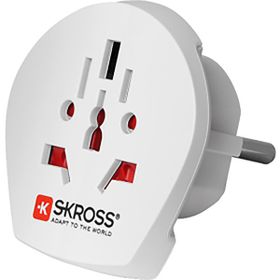Skross World to Europe Beyaz Seyahat Adaptörü