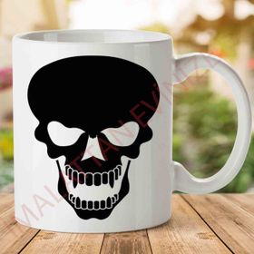 Skull Tattoo Png Clipart Baskılı Kupa Bardak