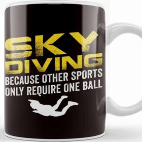 Skydiving Skydiver Parachuting Airplane Parachute Free Fall Kupa Bardak
