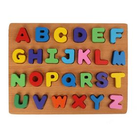 Skygo 3D Ahşap Harfler Eğitici Yapboz Puzzle