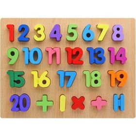 Skygo 3D Ahşap Sayılar Rakamlar Eğitici Yapboz Puzzle