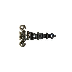 Skygo 40x68 mm Antik 1 Adet Küçük Dekoratif Sac Tek Kuyruklu Menteşe