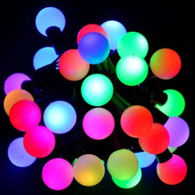 Skygo 5 mt 28 Led Fişli RGB Mini Top Led Siyah Kablo