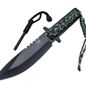 Skygo F19 TY0453 Cut Knives Magnezyum 27 cm Paracord İpli Saplı Kılıflı Kamp Bıçağı