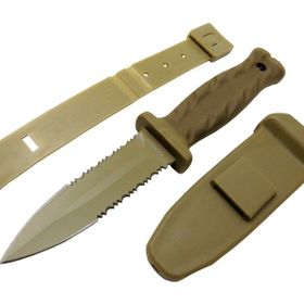 Skygo S30V Gerber Knives Haki 22 cm Testere Detaylı Kılıflı Av Bıçağı