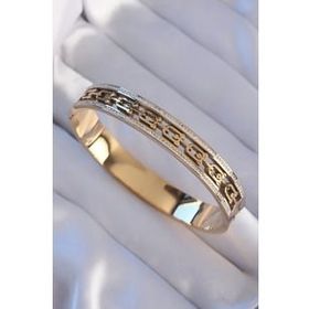 Skygo TJ-BB6188 316L Çelik Gold Renk Zirkon Taşlı Tiffany Model Kelepçe