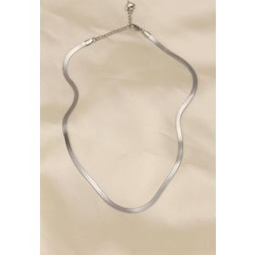 Skygo TJ-BKO5903 316L Çelik Silver Renk 45 cm İtalyan Zincir Model Kadın Kolye