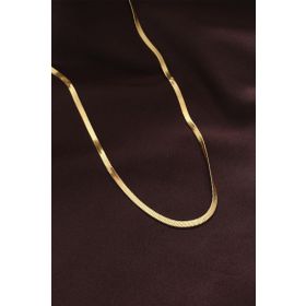 Skygo TJ-BKO6230 316L Çelik Altın Renk 60 cm İtalyan Zincir Kolye