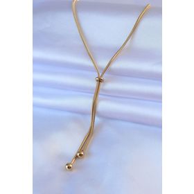 Skygo TJ-BKO7467 316L Çelik Gold Renk Asansör Model Kadın Kolye