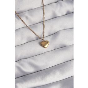 Skygo TJ-BKO8931 316L Çelik Gold Renk Kalp Model Love Kolye